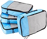 Packing Cubes make great travel accessories Amazon Basics 4 Piece Packing Cubes Set